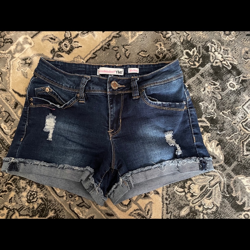 ripped jean shorts